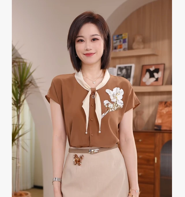 【瑰丽女主】Molly时尚气质显瘦轻奢洋气优雅2026款 上衣 M2620265A