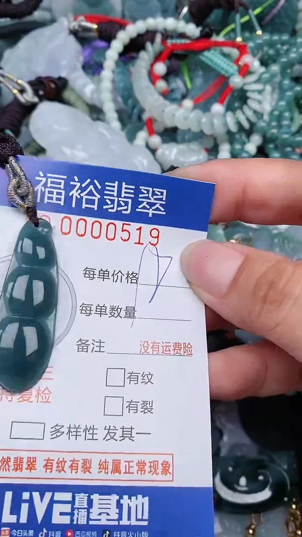 翡翠未镶嵌颈饰...0000519