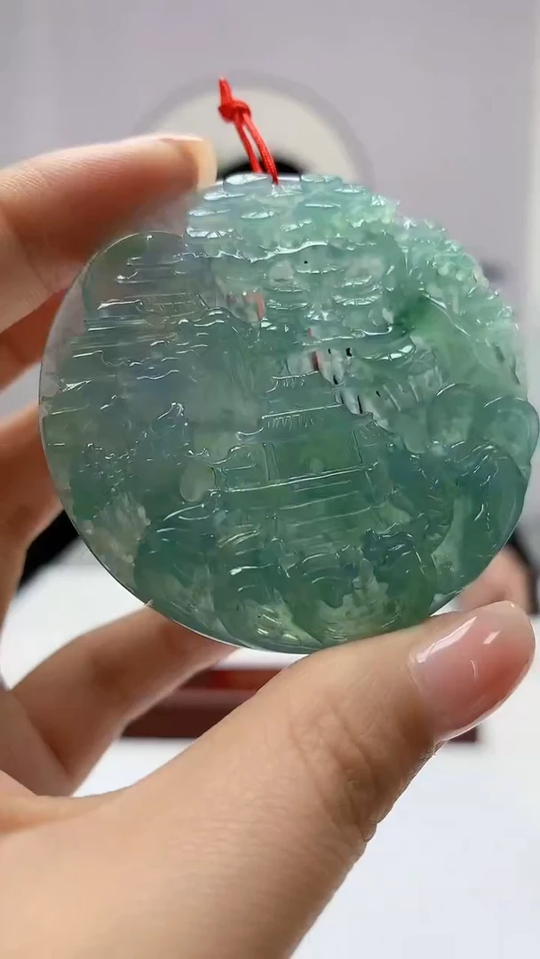 【闪购商品】定制翡翠未镶嵌4812ms-毛货166山水