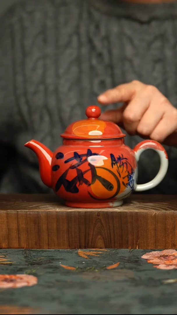 杯釉下彩手工手绘同款陶器