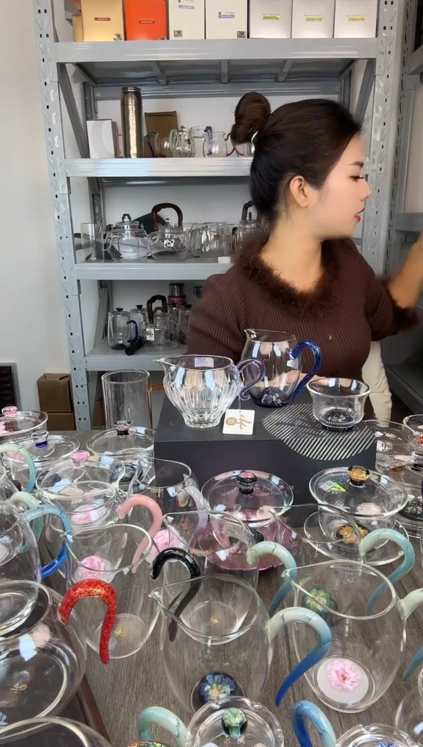 禾器  倾川茶海浅紫色