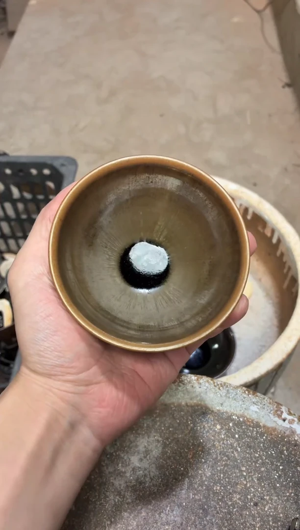 茶盏真柴烧建盏换点柴火