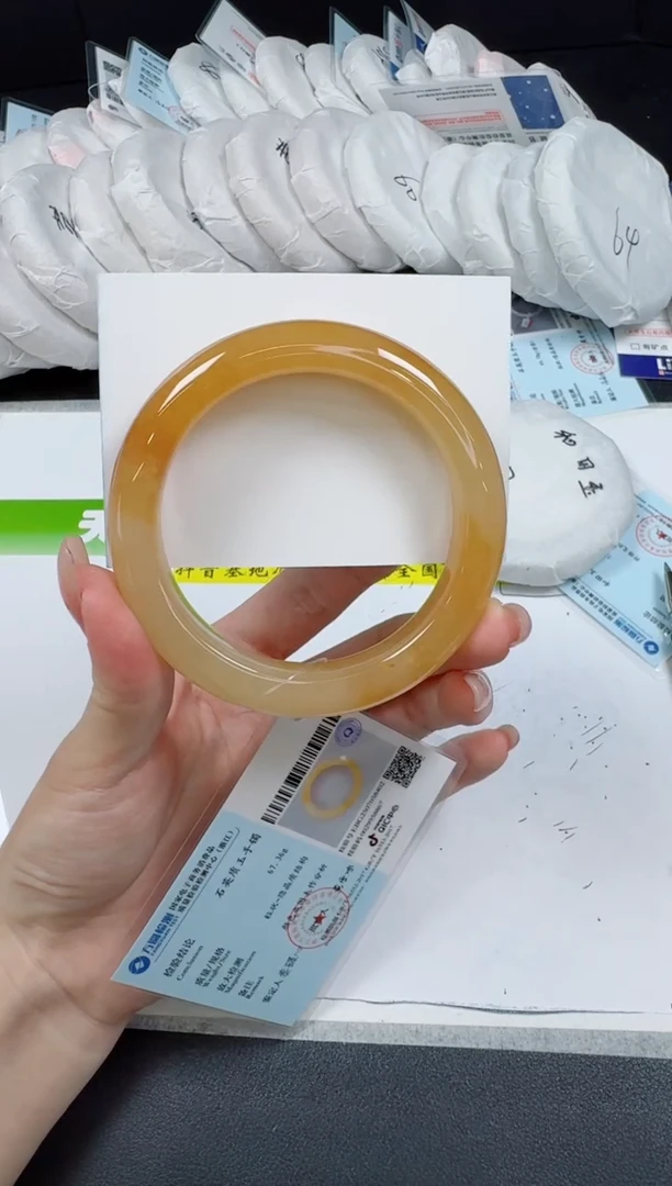 未镶嵌手镯石英质玉0236-60