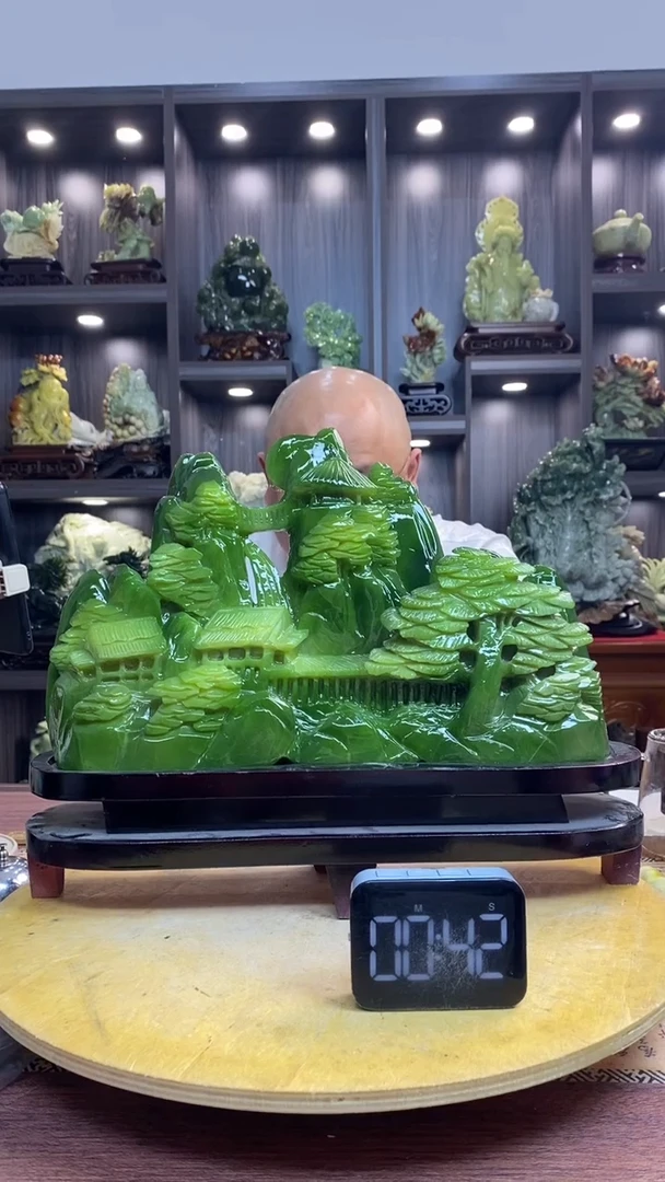 玉气****8玉岫岩料手工雕刻摆件居家装饰送礼一物一图