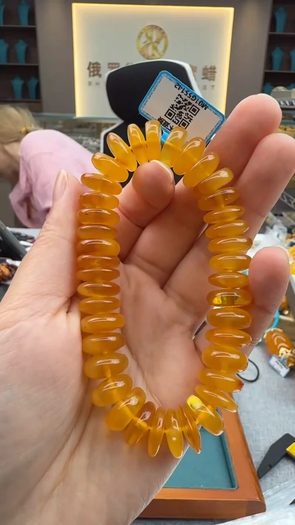 手链琥珀未镶嵌62秒拍号 假一罚三