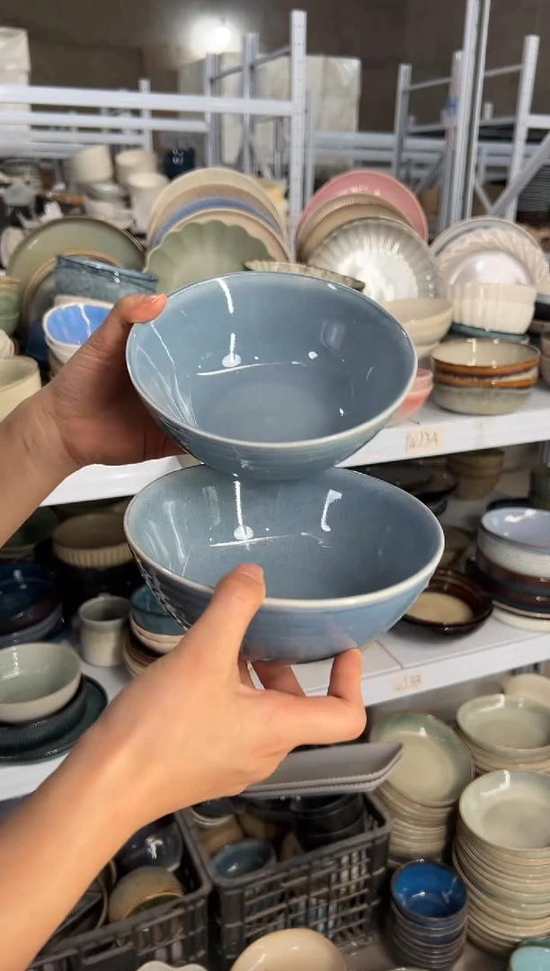 陶瓷外贸尾货瑕疵满20包邮X2 面碗