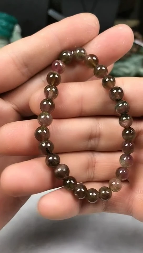 未镶嵌手链西瓜碧玺手串