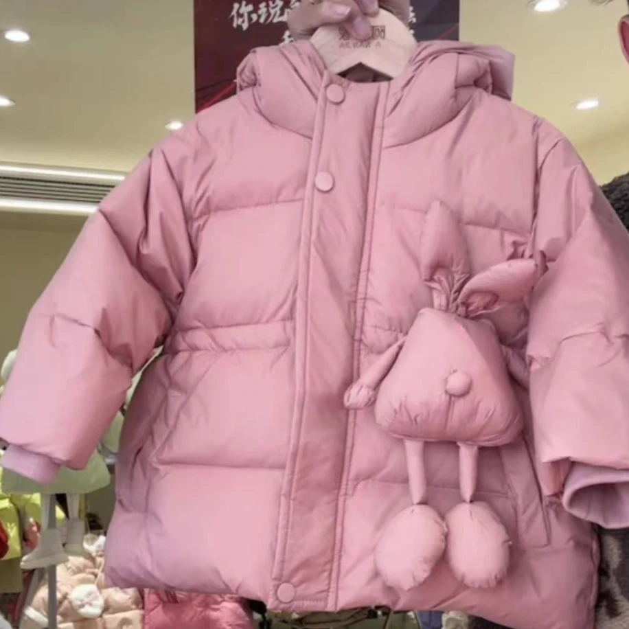 Y-N470【阿楠家甄选】女童棉服设计感小兔子冬款棉服