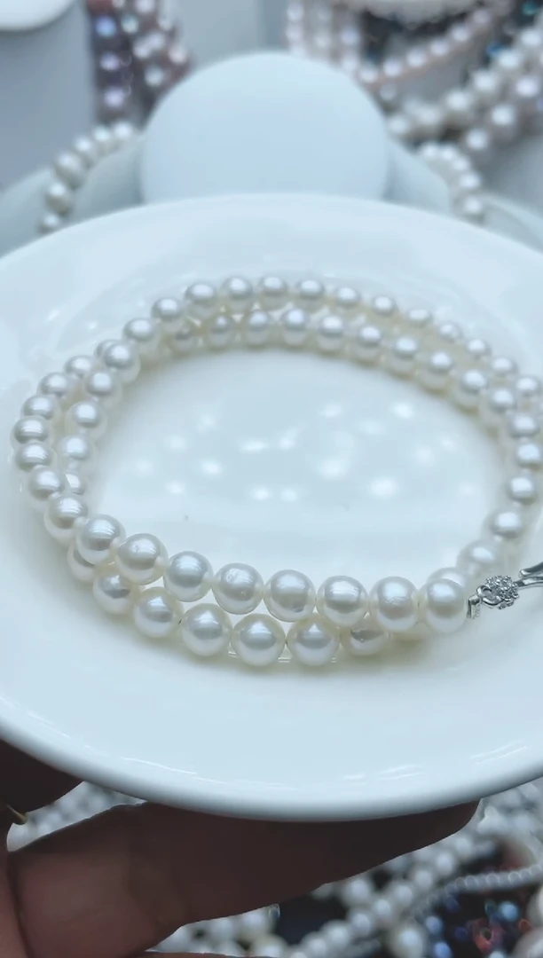 【闪购商品】淡水珍珠颈饰钛钢1