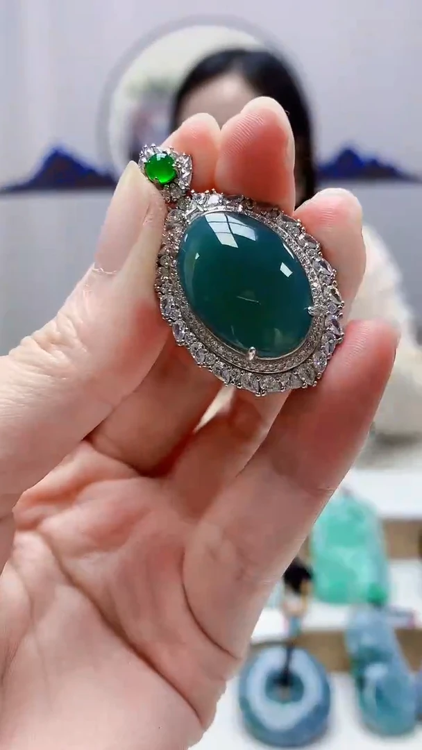 未镶嵌定制翡翠4852zm-毛货挂件19