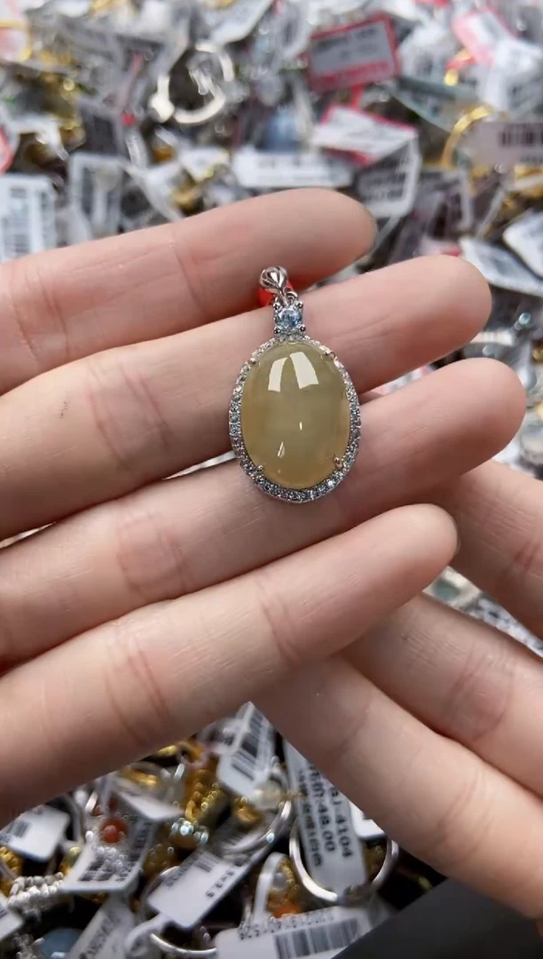 翡翠戒指银S925镶嵌111--------7