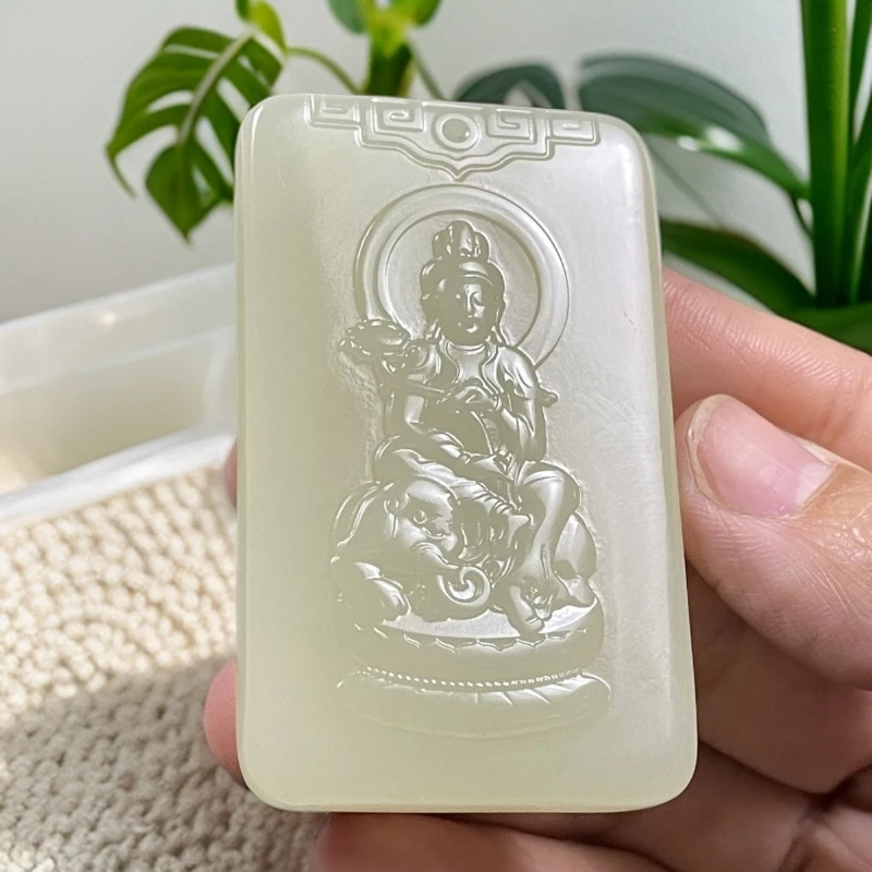 十二生肖八大守护神天然玉石玉坠4*6