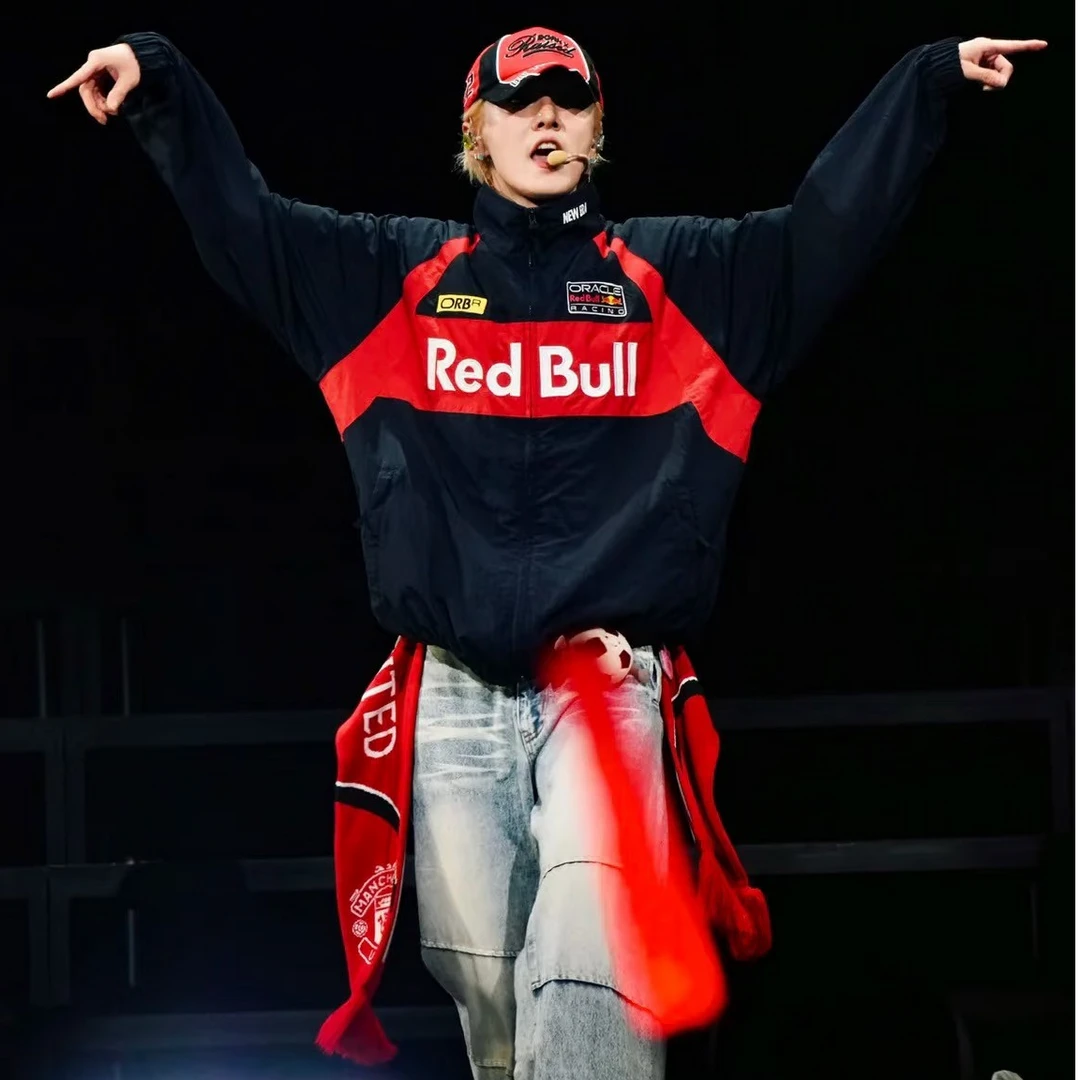 【鹿晗同款】X联名系列-Red Bu11美式休闲上衣三防休闲男女同款P377