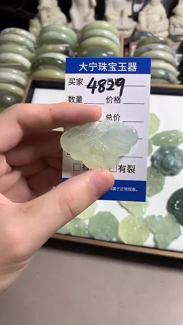 未镶嵌蛇纹石玉颈饰4829