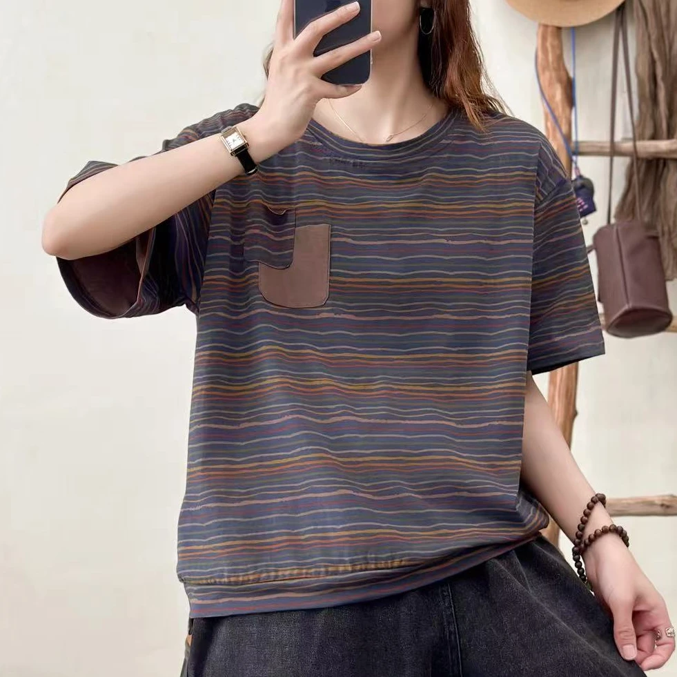 9439新款春夏休闲减龄显瘦简约百搭女T恤