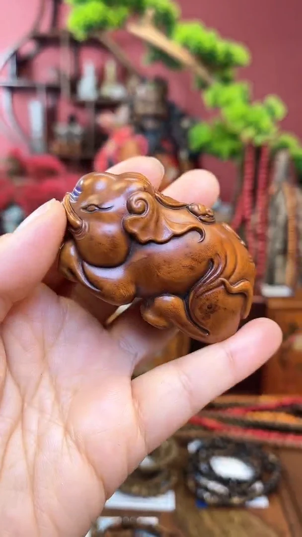 【闪购商品】黄杨木雕刻手把件-3封侯拜相--妍妍批发