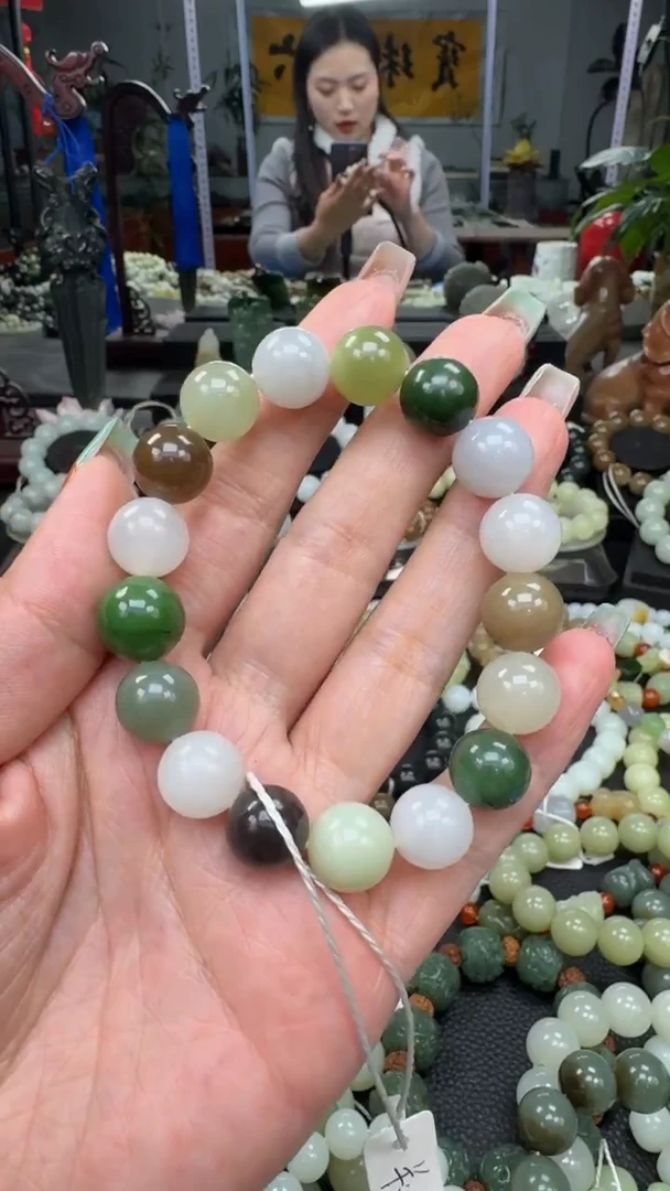 未镶嵌手串和田玉多宝卡12