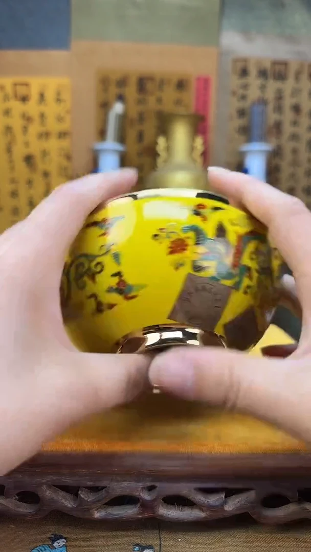 摆件景德镇陶瓷客厅摆件花朵