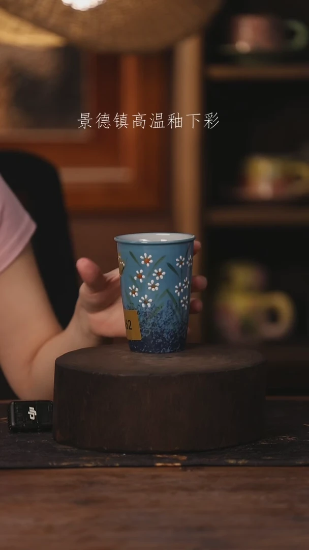 陶瓷景德镇高温釉下手绘陶瓷462