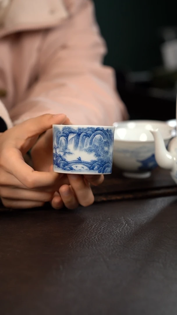 【闪购商品】杯588号HLX陶瓷山水直口杯