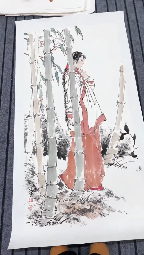 精品国画人物作品