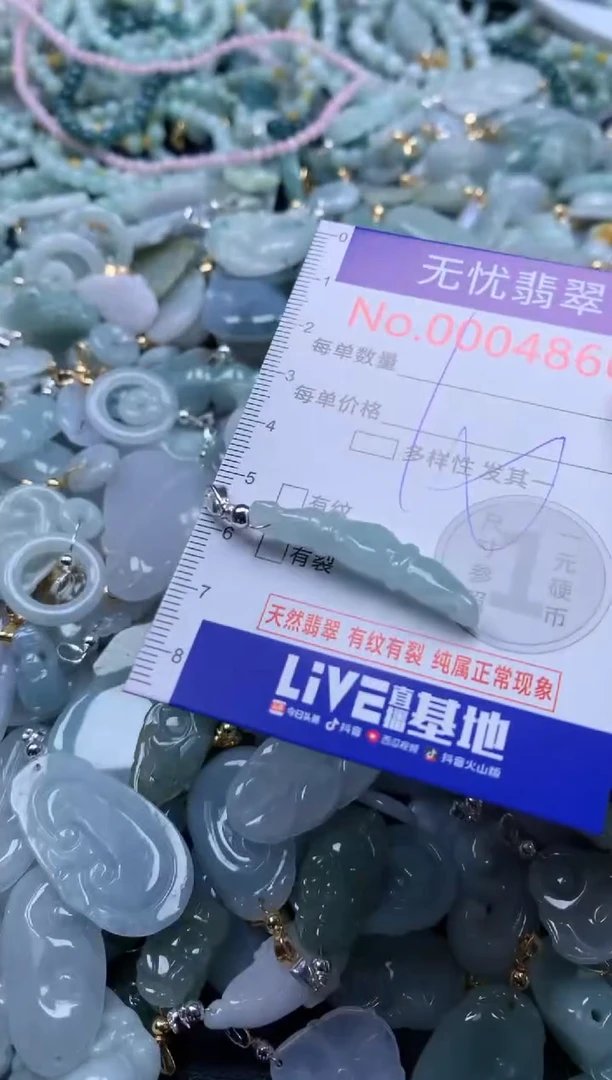 翡翠未镶嵌吊坠(不含链)4866