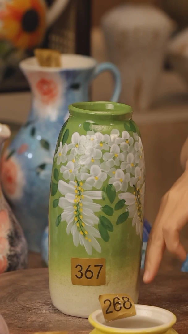 陶瓷079景德镇设计师手作花器摆件侘寂风
