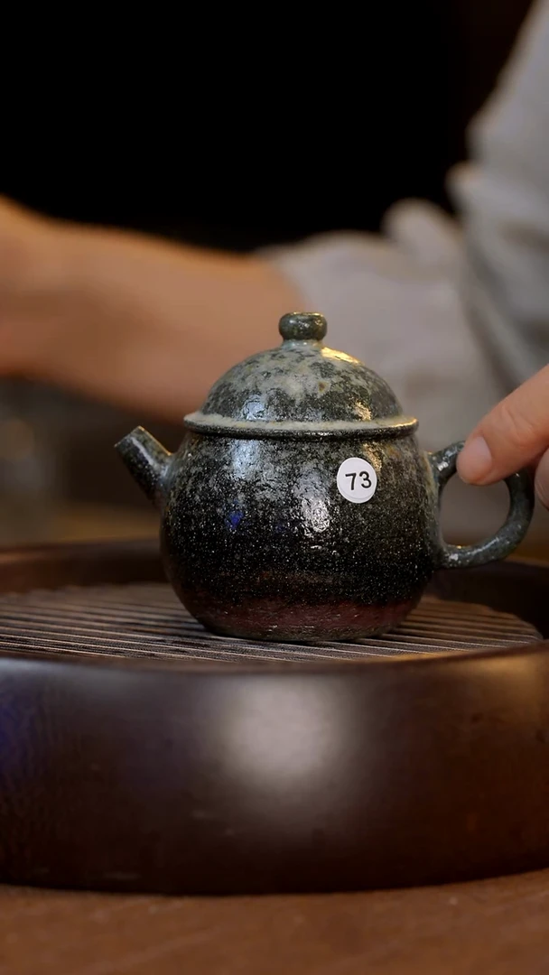 紫砂茶壶柴烧 红皮龙小蘑菇 73