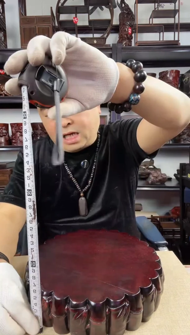 木老李红木工艺品485瑕疵