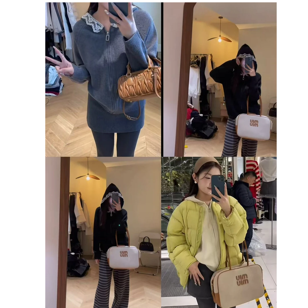 冬季新款连帽拼接蕾丝毛衣开衫#7294