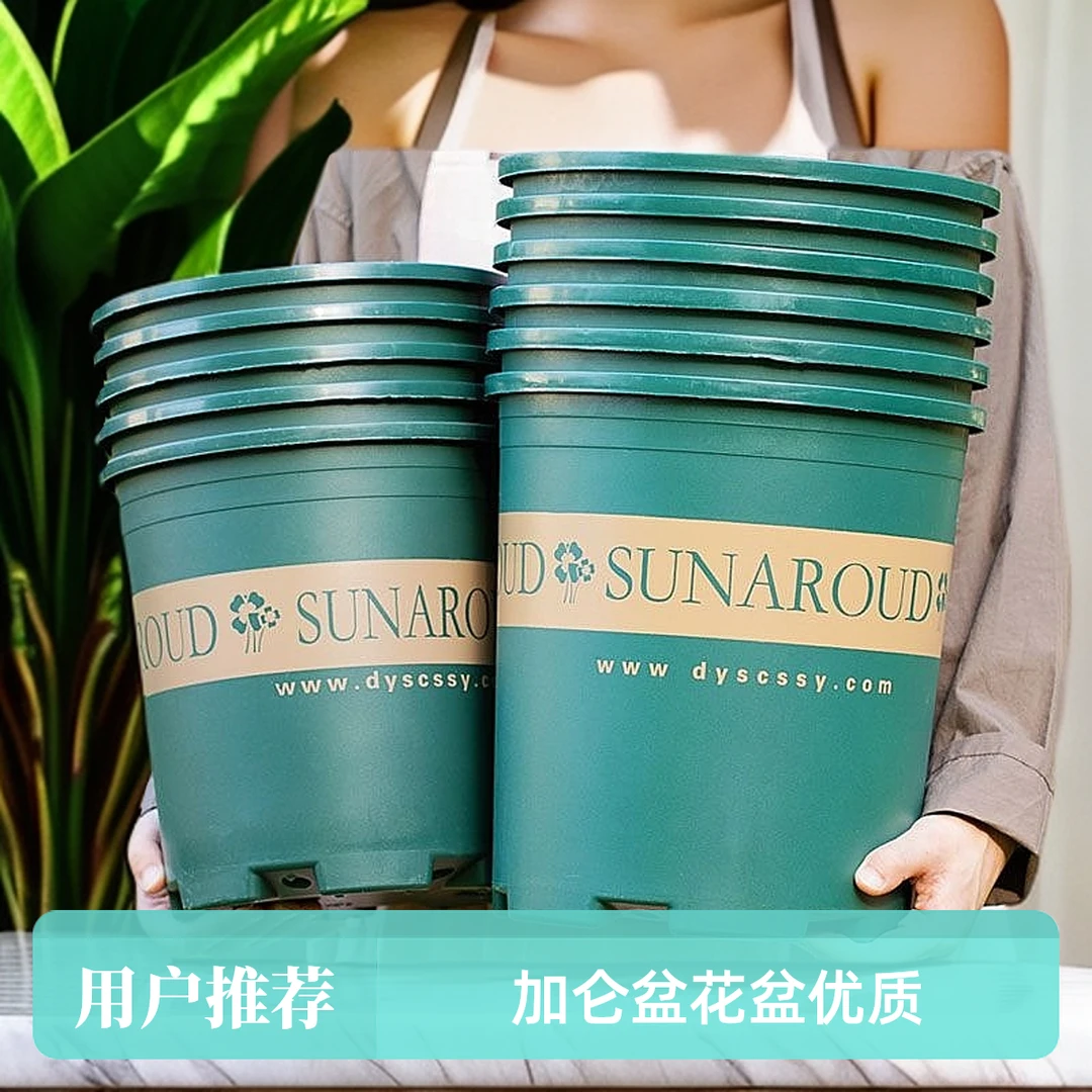 加仑盆花盆大号加厚玫瑰月季绣球透气树脂环保耐用塑料盆栽小花盆
