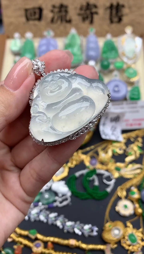 【闪购商品】翡翠颈饰18K金镶嵌309-中国好珍宝