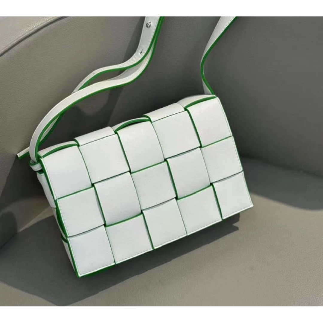 【Rain.Cun】XKY-6603-白/绿计感时尚百搭ins女士包包