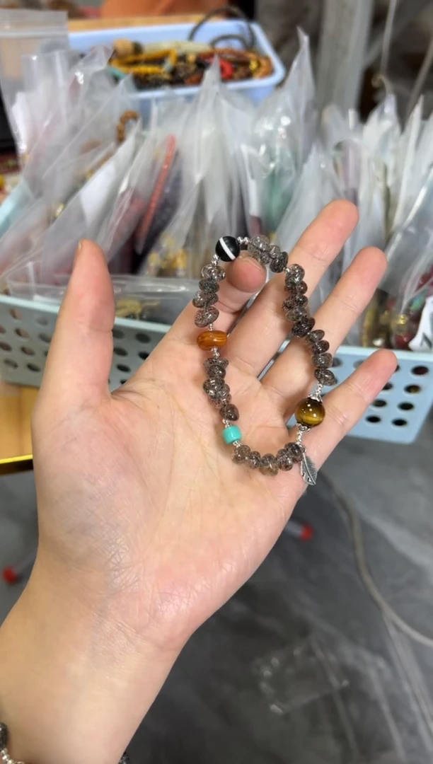 水晶手链未镶嵌毒液黑超七随行设计款手链[1621]