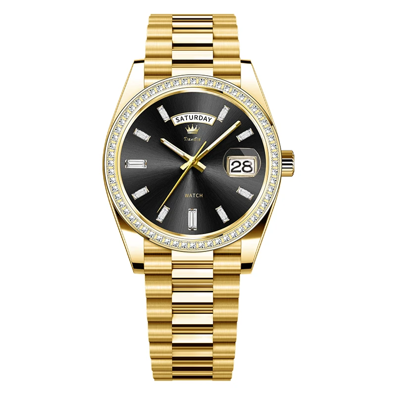 瑞士TINAIBIN 全新【黑冰糖】系列 高奢/内涵全自动腕表zz