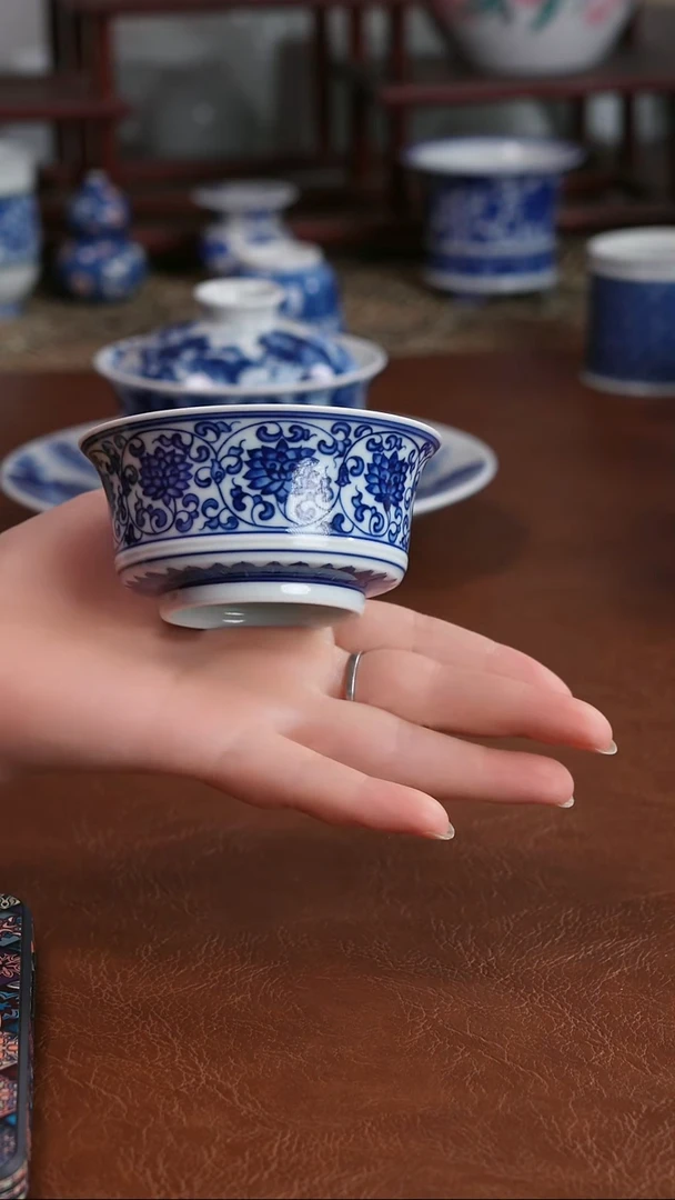 景德镇高端茶器墨奈手绘手工茶器