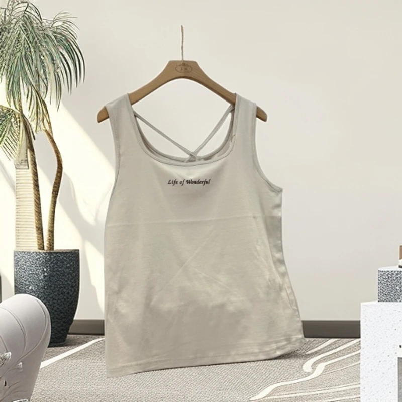 D50女大版美背背心百搭简约休闲时尚