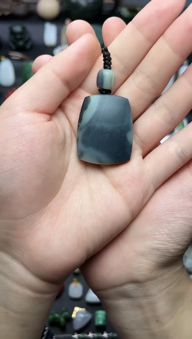 颈饰未镶嵌和田玉无事牌【定制】06