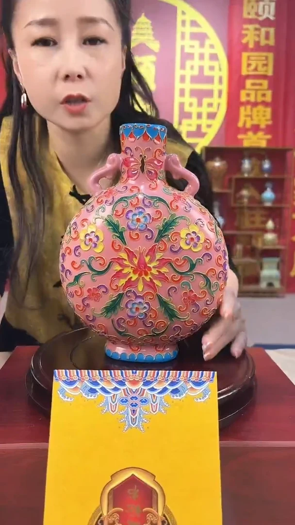 其他陶瓷景德镇陶瓷抱月瓶（一比一复刻）