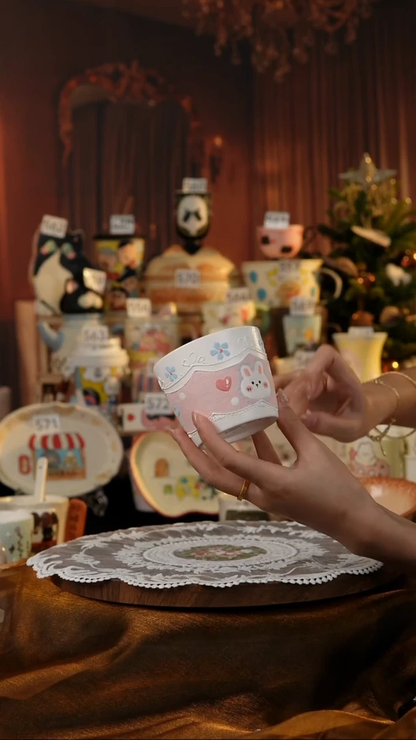 陶瓷便携款景德镇手工手绘陶瓷