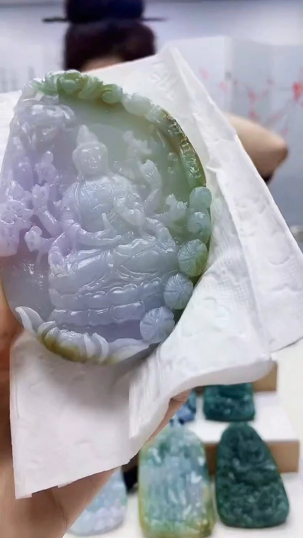 未镶嵌定制翡翠4829ty-毛货挂件62