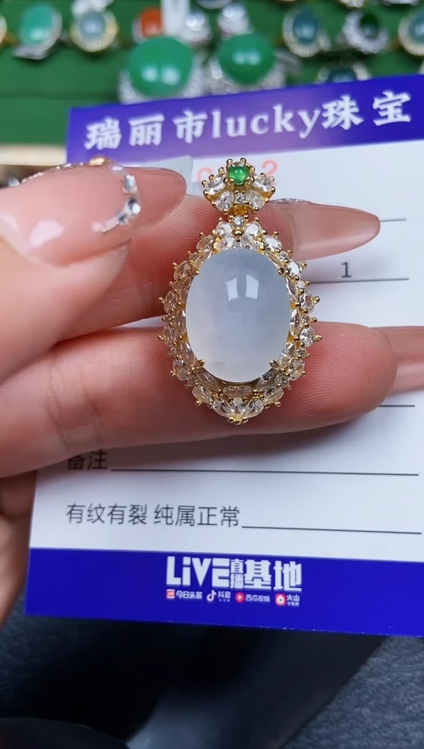 【闪购商品】翡翠颈饰银S925镶嵌0232
