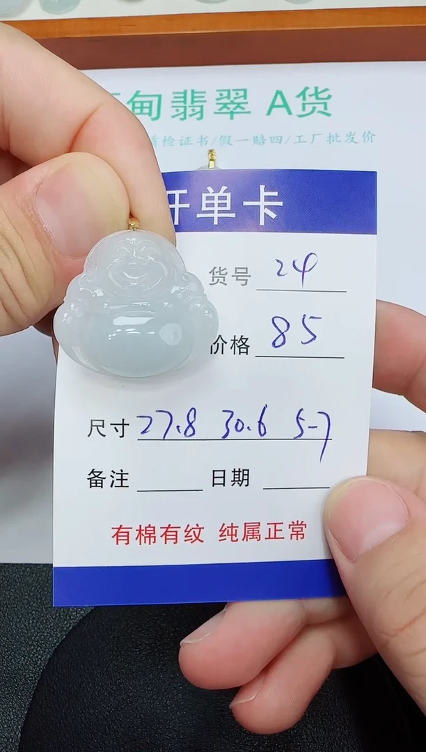 吊坠(赠链)未镶嵌翡翠24