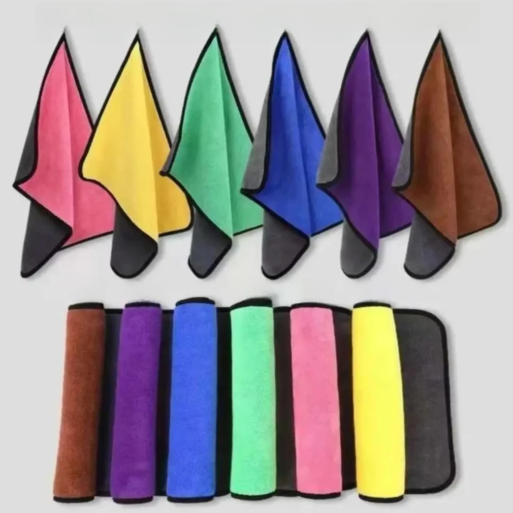 【八条装】家用厨房抹布洗碗巾双层擦车巾家政保洁加厚保洁不掉毛