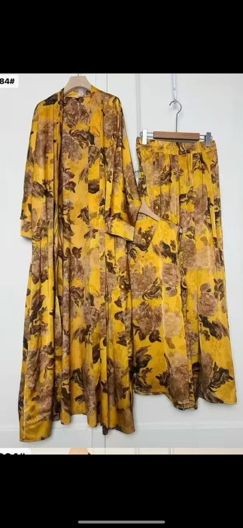 【HM015】时尚新款民族服饰蕾丝长袖连衣裙包邮进口气质礼服三件套