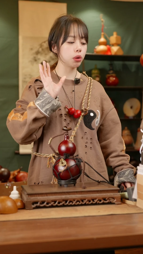 266号精品天然大漆酒葫芦一物一拍~