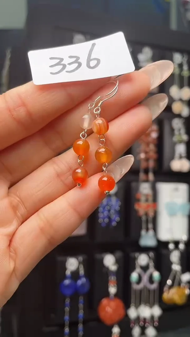 银S925镶嵌耳饰紫晶喜欢拍