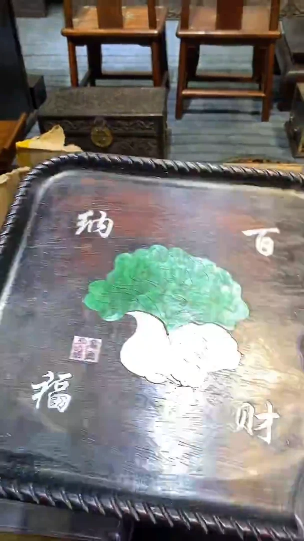 木紫檀雕刻一物一拍