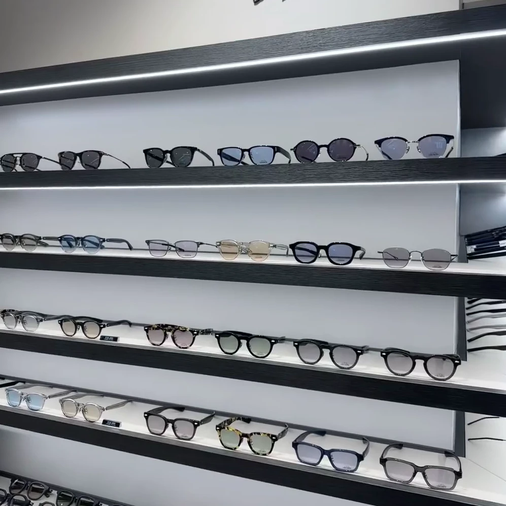 【5号p]深圳高端手工板材金属钛时尚墨镜防祡外线男女墨镜