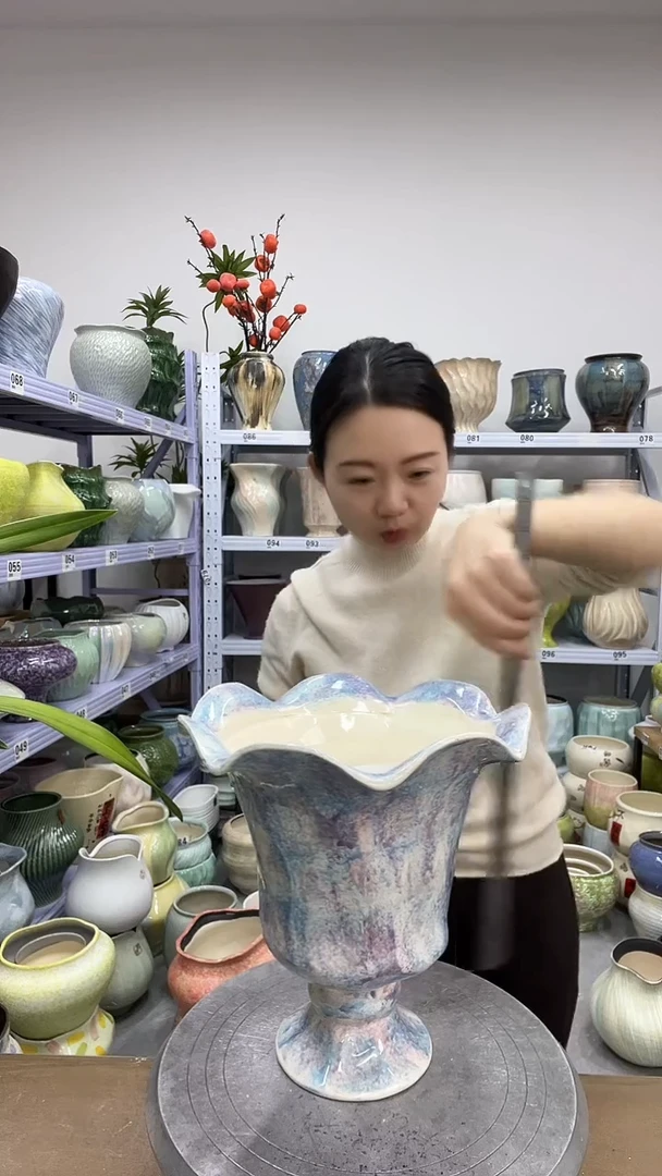 11.30陶瓷花盆直播链接高.  25    口20